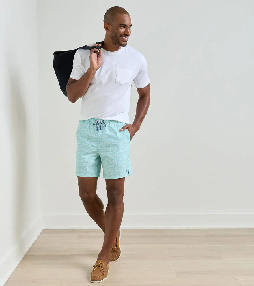 PETER MILLAR SHORTS - SWIM WEAR TIDE LINES SWIM TRUNKS