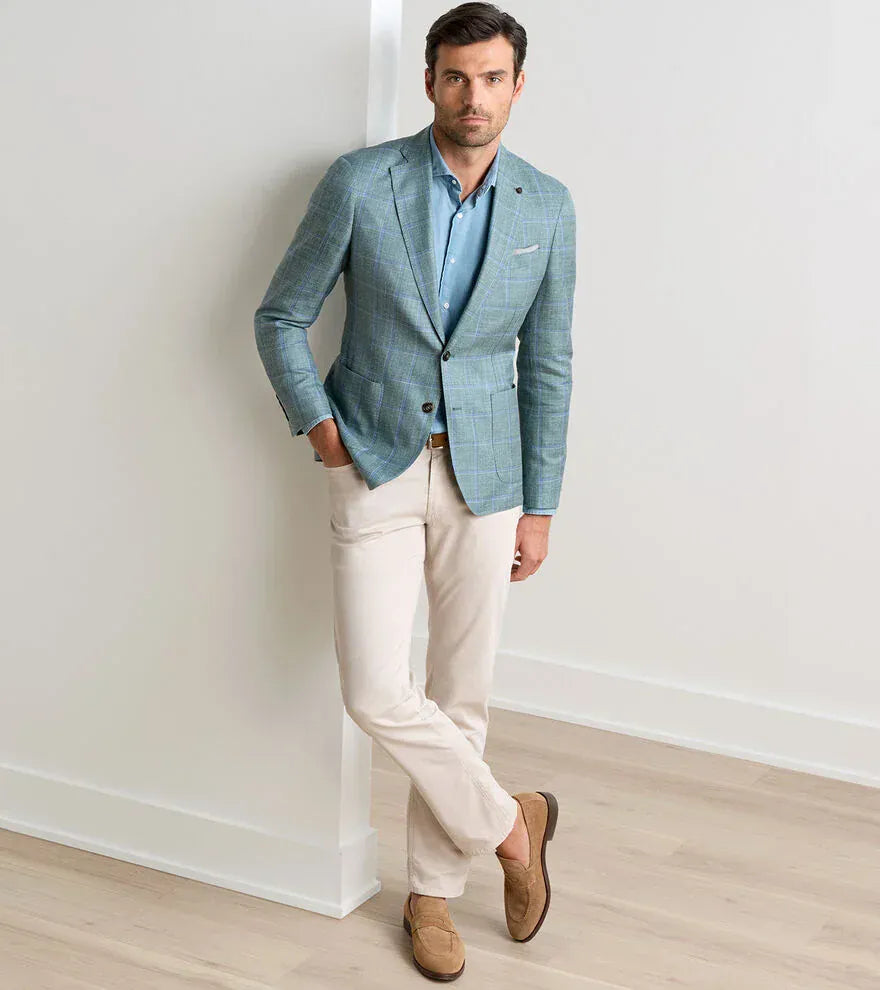 PETER MILLAR SPORT COAT SAILISBURY WINDOWPANE SOFT