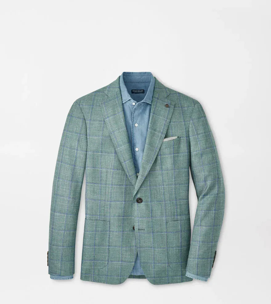 PETER MILLAR SPORT COAT SAILISBURY WINDOWPANE SOFT