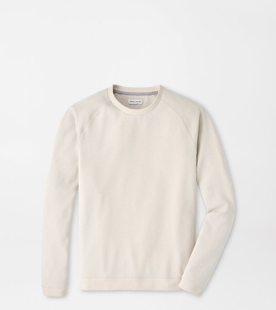 PETER MILLAR SWEATERS ALMOND / M CRADLE PIQUE PERFORMANCE
