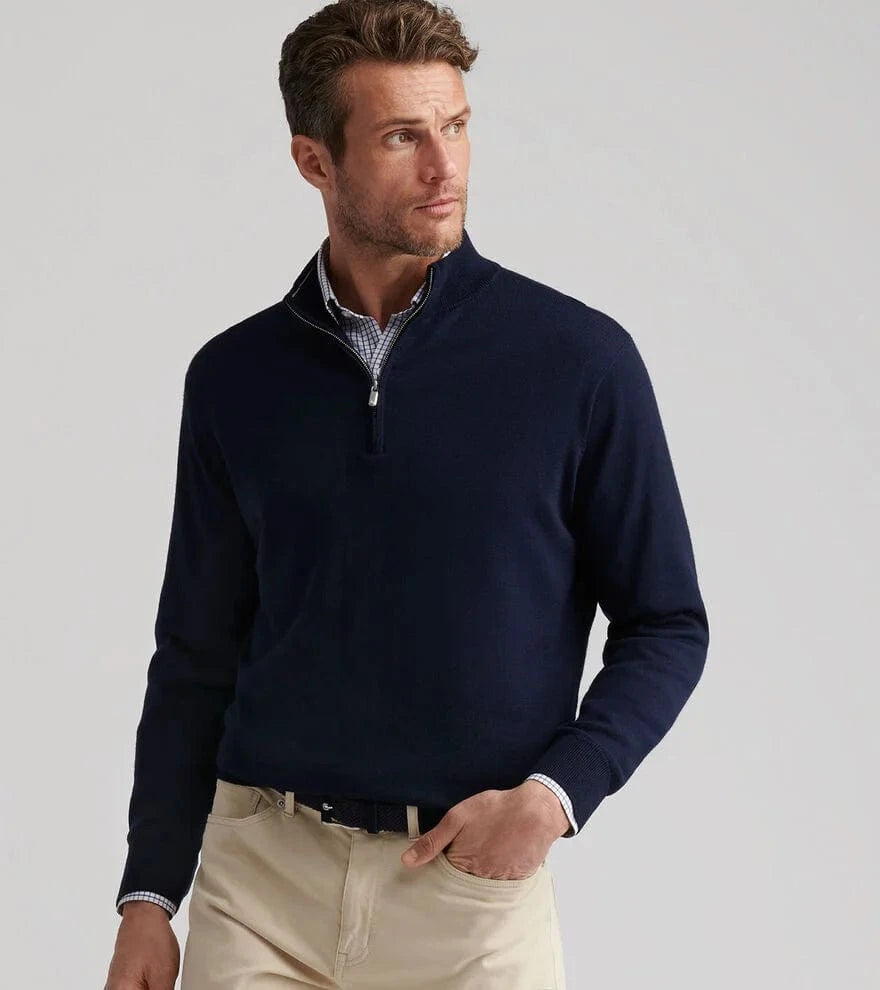 PETER MILLAR SWEATERS AUTUMN CREST 1/4 ZIP F24