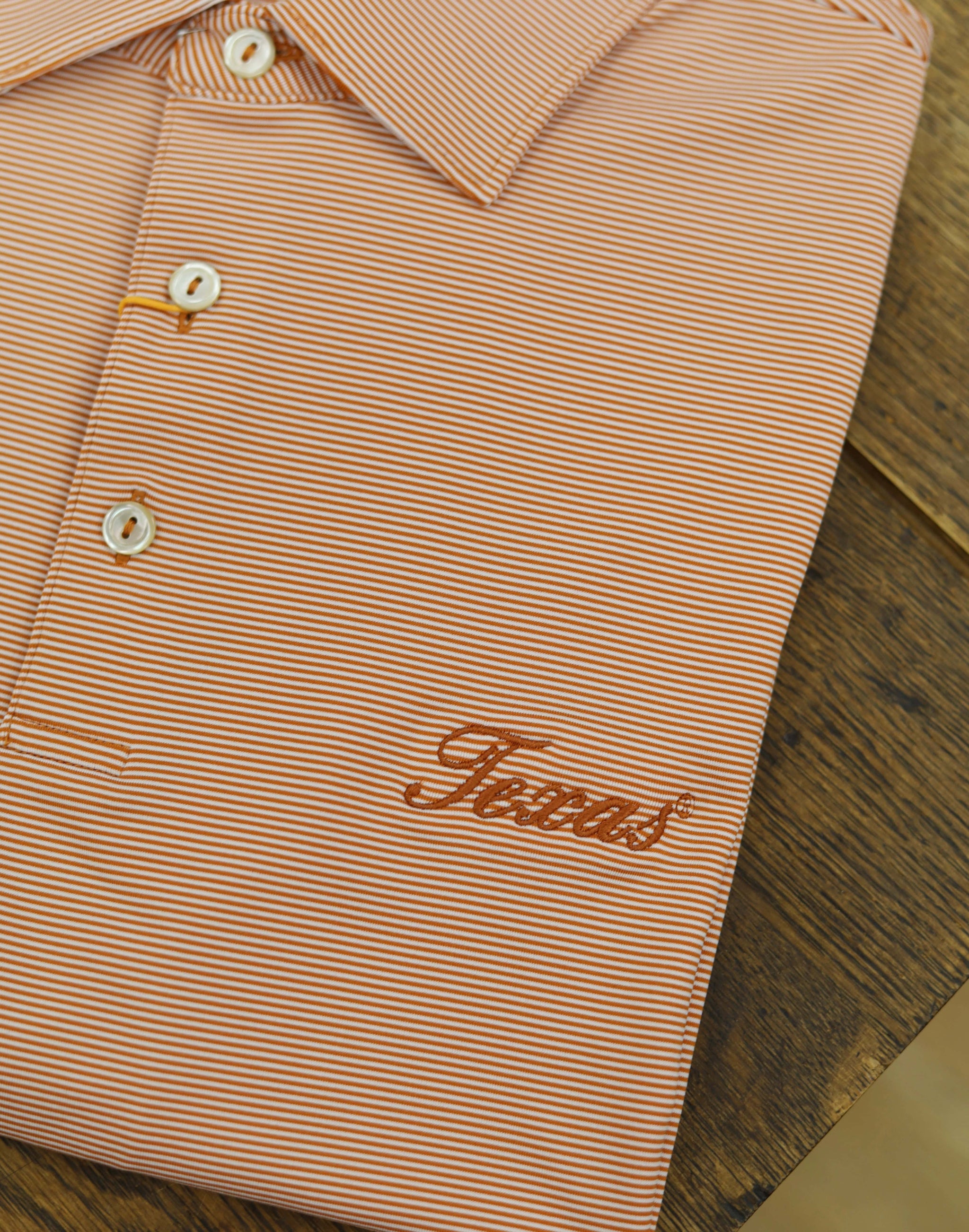 PETER MILLAR UNIVERSITY OF TEXAS - AUSTIN RST1/W S TEXAS STRIPE SMALL