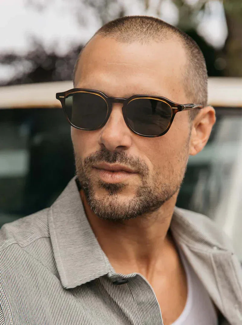 RAEN Accessories - SUNGLASSES ESPRESSO TORTOISE/ GREEN POLARIZED / 52/20-145 CLYVE