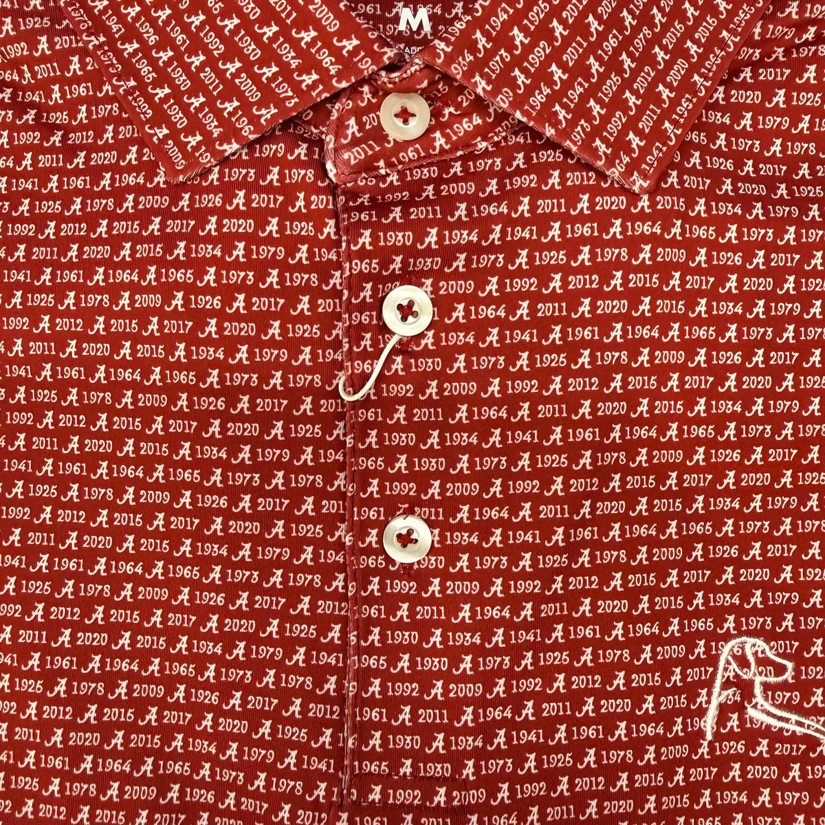 RHOBACK GAMEDAY - UNIVERSITY OF ALABAMA CARMINE RED / S THE ALABAMA NATIONAL TITLES