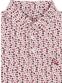 RHOBACK GAMEDAY - UNIVERSITY OF ALABAMA WHITE/CARMINE RED / S THE ALABAMA GAMEDAY POLO