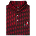 RHOBACK GAMEDAY - UNIVERSITY OF GEORGIA - POLOS BLACK/ROAR RED / S THE GEORGIA HOME STATE