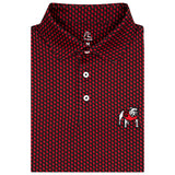 RHOBACK GAMEDAY - UNIVERSITY OF GEORGIA - POLOS BLACK/ROAR RED / S THE GEORGIA HOME STATE