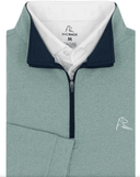 RHOBACK OUTERWEAR - 14 ZIP JUNGLE GREEN/ANTIGUA GREEN / M HEATHER PERFORMANCE Q-ZIP