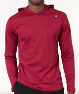 RHOBACK OUTERWEAR - HOODIE HEATHER BARN RED / M BLITZ TECH HOODIE