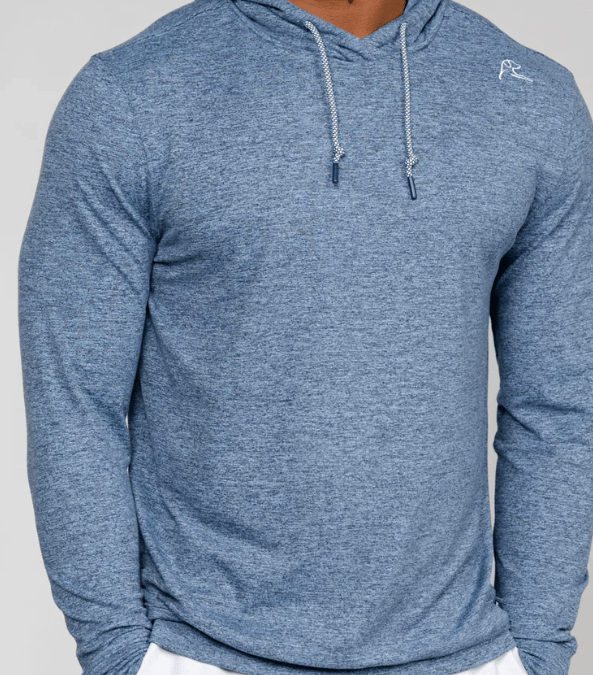 RHOBACK OUTERWEAR - HOODIE HEATHER - ZONE BLUE/FLEET NAVY / L HESI PERFORMANCE HOODIE