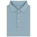 RHOBACK SHIRTS - POLO COASTAL BLUE/ANTIGUA GREEN / S THE BARTS HEATHER STRIPE