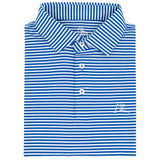 RHOBACK SHIRTS - POLO COBALT BLUE/WHITE / XL THE BIRDIE STRIPE POLO
