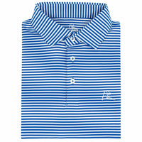 RHOBACK SHIRTS - POLO COBALT BLUE/WHITE / XL THE BIRDIE STRIPE POLO