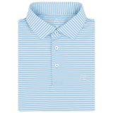 RHOBACK SHIRTS - POLO PURE BLUE/WHITE / S THE BIRDIE STRIPE POLO