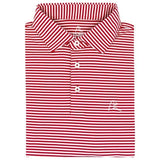 RHOBACK SHIRTS - POLO RED/WHITE / M THE BIRDIE STRIPE POLO