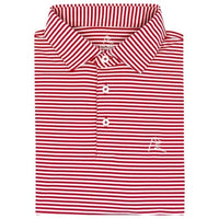 RHOBACK SHIRTS - POLO RED/WHITE / M THE BIRDIE STRIPE POLO