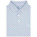 RHOBACK SHIRTS - POLO WHITE/SHORTS STOP BLUE / S STARS AND CARTS