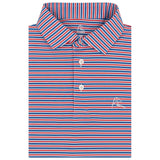 RHOBACK SHIRTS - POLO WHITE/SS BLUE/RED / S THE STEWARD STRIPE