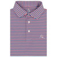 RHOBACK SHIRTS - POLO WHITE/SS BLUE/RED / S THE STEWARD STRIPE