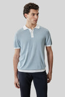 ROBERT BARAKETT SHIRTS - POLO SOFT TEAL / L JORREN SS POLO