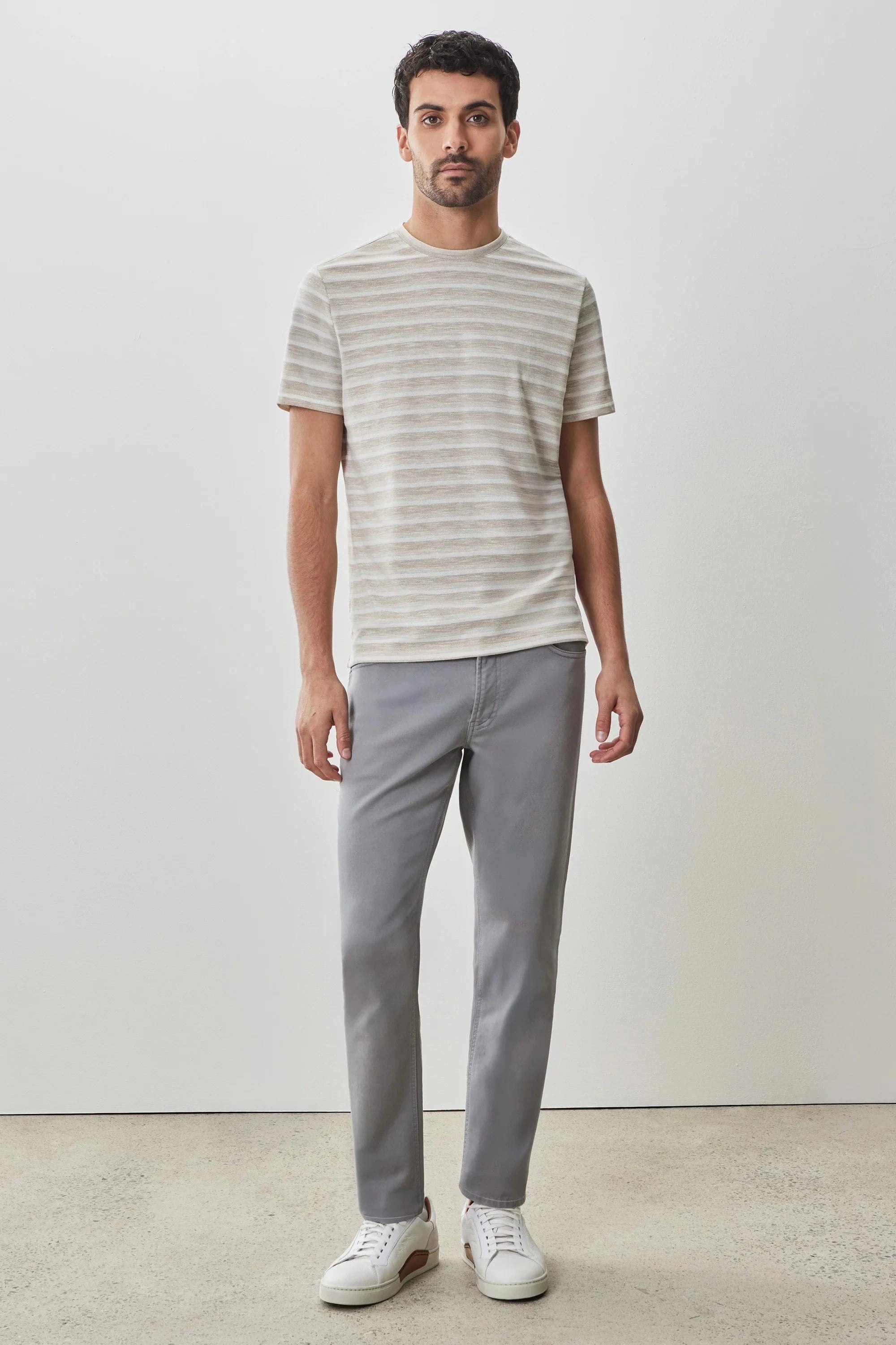ROBERT BARAKETT SHIRTS - T-SHIRTS HOCKNEY SHORT SLEEVE CREW TEE