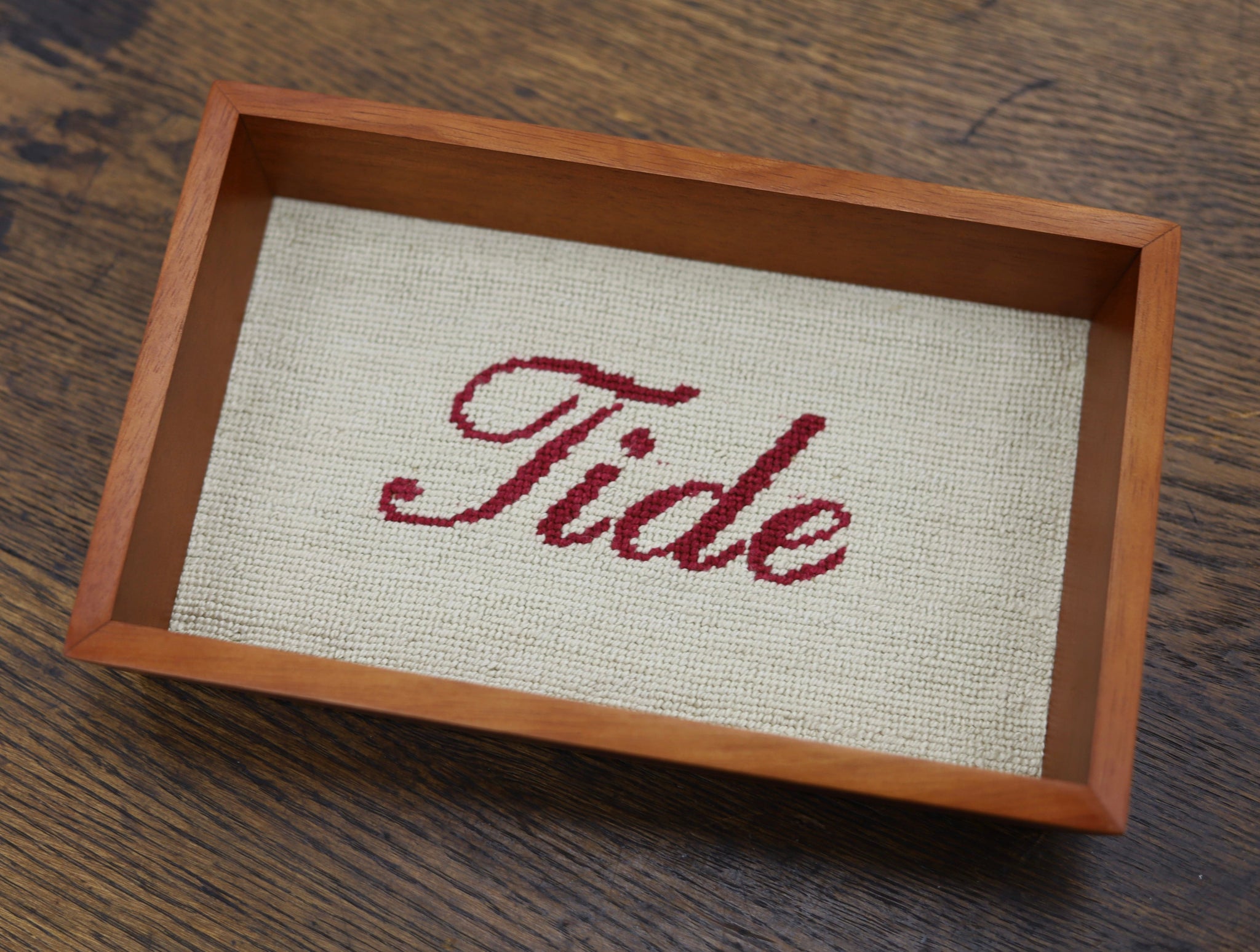 SMATHERS & BRANSON Accessories KHAKI TIDE VALET TREY (CHESTNUT WOOD)