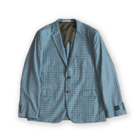 STANTT SPORT COAT BLUE GINGHAM / 42R SP 25 STANTT SPORT COATS