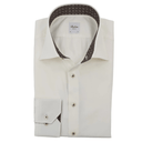 STENSTROMS SHIRTS - DRESS CHAMPAGNE / 15.5 TWILL WITH CONTRAST