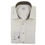 STENSTROMS SHIRTS - DRESS CHAMPAGNE / 15.5 TWILL WITH CONTRAST