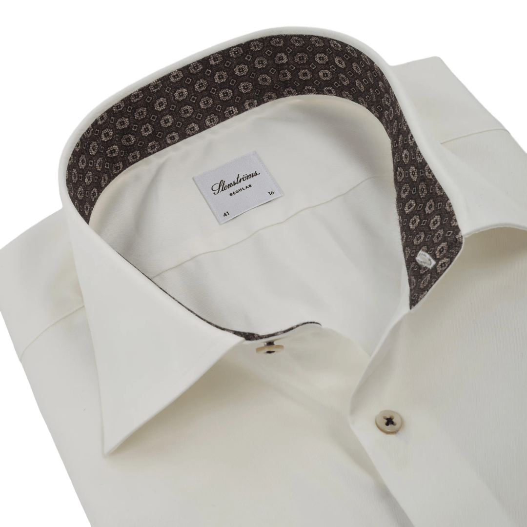 STENSTROMS SHIRTS - DRESS TWILL WITH CONTRAST