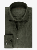 STENSTROMS SHIRTS - LS SPORT OLIVE / L STENSTROMS SP24 LINEN SPORT SHIRT
