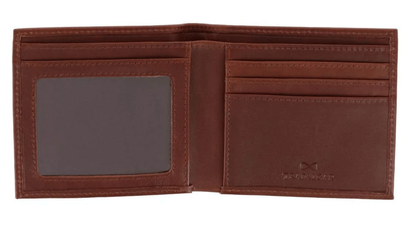 TRAFALGAR Accessories - WALLETS DARK BROWN Cobat Cortina Bi-Fold Leather Wallet
