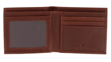 TRAFALGAR Accessories - WALLETS DARK BROWN Cobat Cortina Bi-Fold Leather Wallet