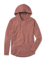 CUTS MULBERRY / L HOODED CURVE-HEM LONG SLEEVE