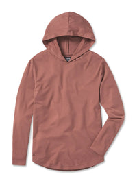 CUTS MULBERRY / L HOODED CURVE-HEM LONG SLEEVE