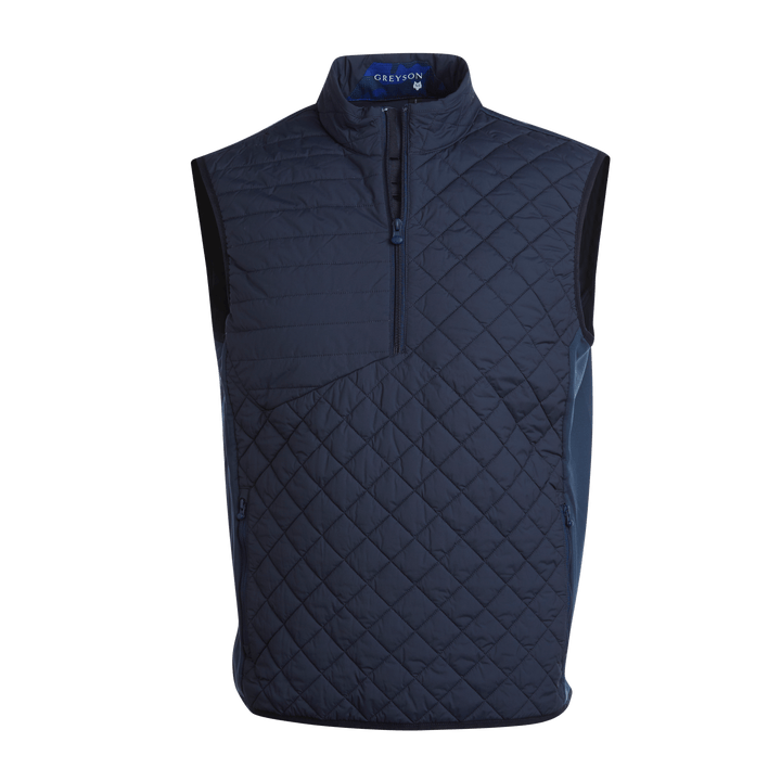 GREYSON MALTESE BLUE / M YUKON 1/2  ZIP HYBRID VEST
