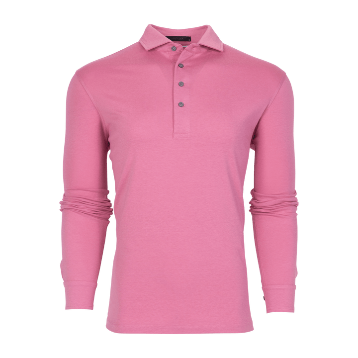 GREYSON SHIRTS - POLO WILD ROSE / M OMAHA LONG SLEEVE POLO