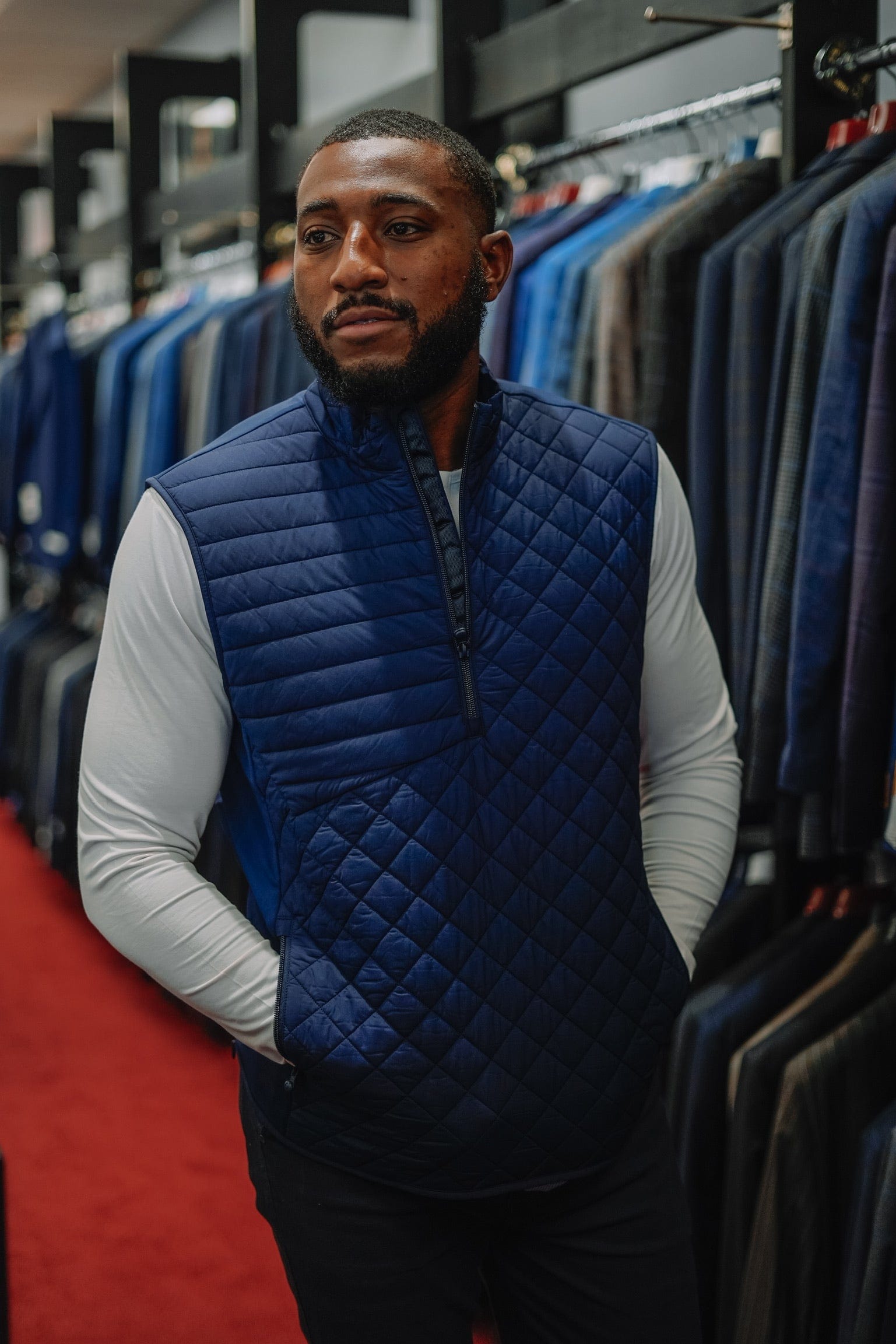 GREYSON YUKON 1/2  ZIP HYBRID VEST