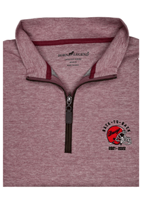 HORN LEGEND GAMEDAY - UNIVERSITY OF GEORGIA - 14 ZIPS DAWGS BACK TO BACK LUXURY SUEDE 1/4 ZIP