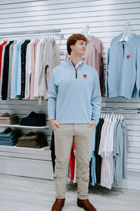 HORN LEGEND GAMEDAY - UNIVERSITY OF GEORGIA - 14 ZIPS DAWGS BACK-TO-BACK LUXURY SUEDE 1/4 ZIP