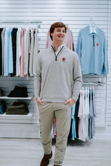 HORN LEGEND GAMEDAY - UNIVERSITY OF GEORGIA - 14 ZIPS DAWGS BACK-TO-BACK LUXURY SUEDE 1/4 ZIP