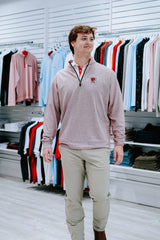 HORN LEGEND GAMEDAY - UNIVERSITY OF GEORGIA - 14 ZIPS DAWGS BACK-TO-BACK LUXURY SUEDE 1/4 ZIP