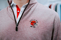 HORN LEGEND GAMEDAY - UNIVERSITY OF GEORGIA - 14 ZIPS DAWGS BACK-TO-BACK LUXURY SUEDE 1/4 ZIP