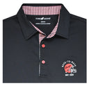 HORN LEGEND GAMEDAY - UNIVERSITY OF GEORGIA - BACK-TO-BACK - POLO BLACK / S DAWGS BACK-TO-BACK HOUNDSTOOTH TRIM POLO
