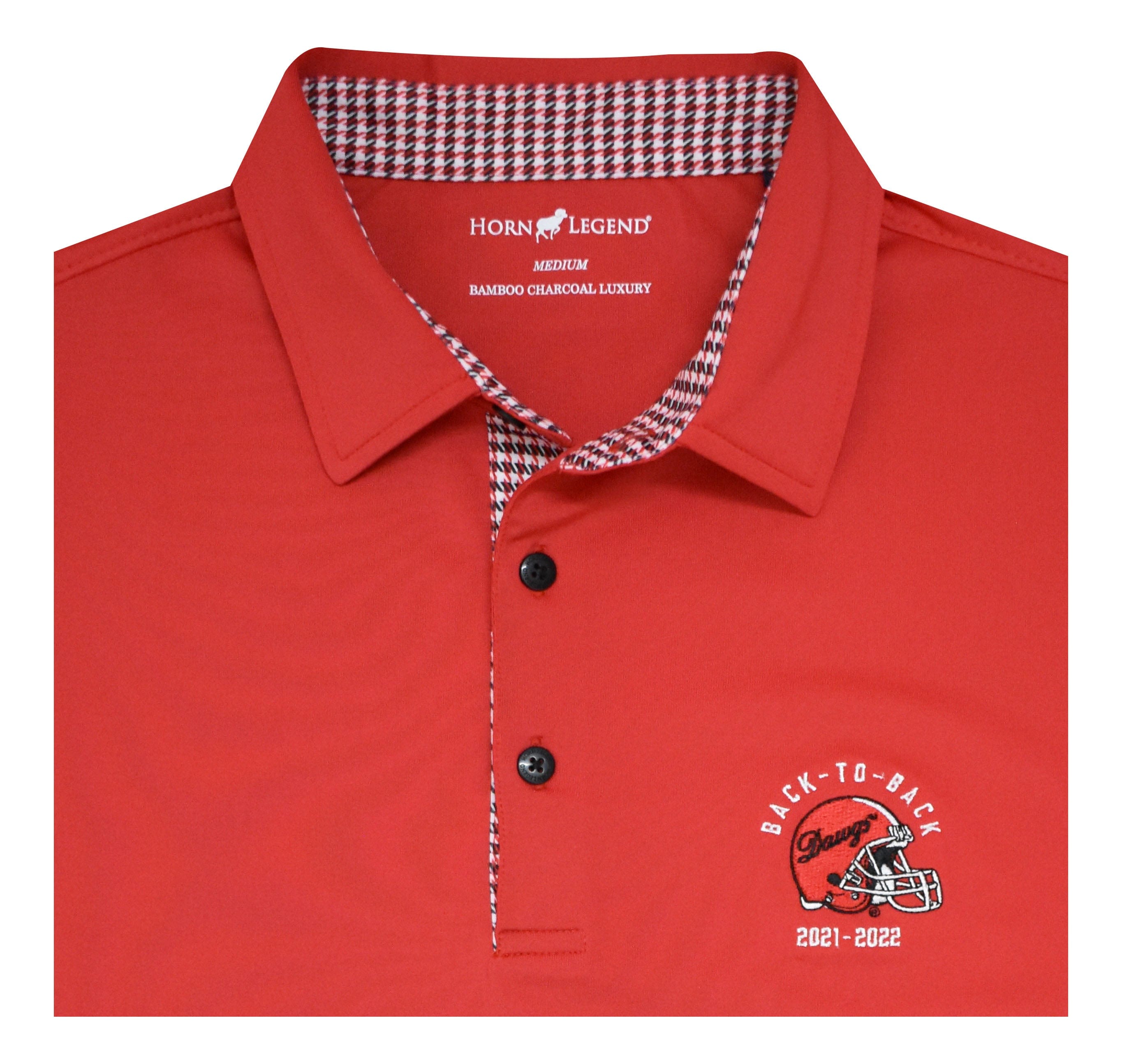 DAWGS BACK-TO-BACK HOUNDSTOOTH TRIM POLO – Mobley