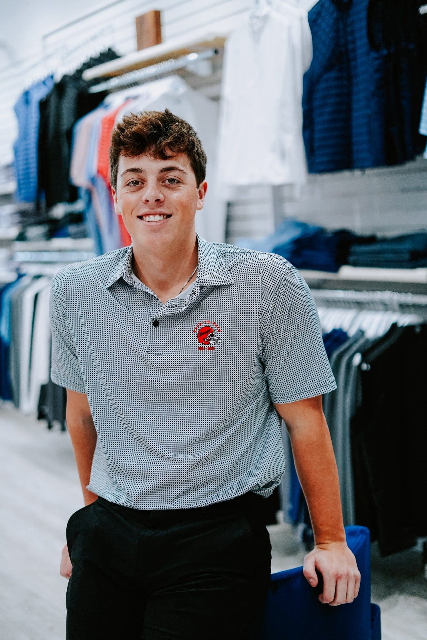 HORN LEGEND Unclassified DAWGS BACK-TO-BACK CHECK POLO