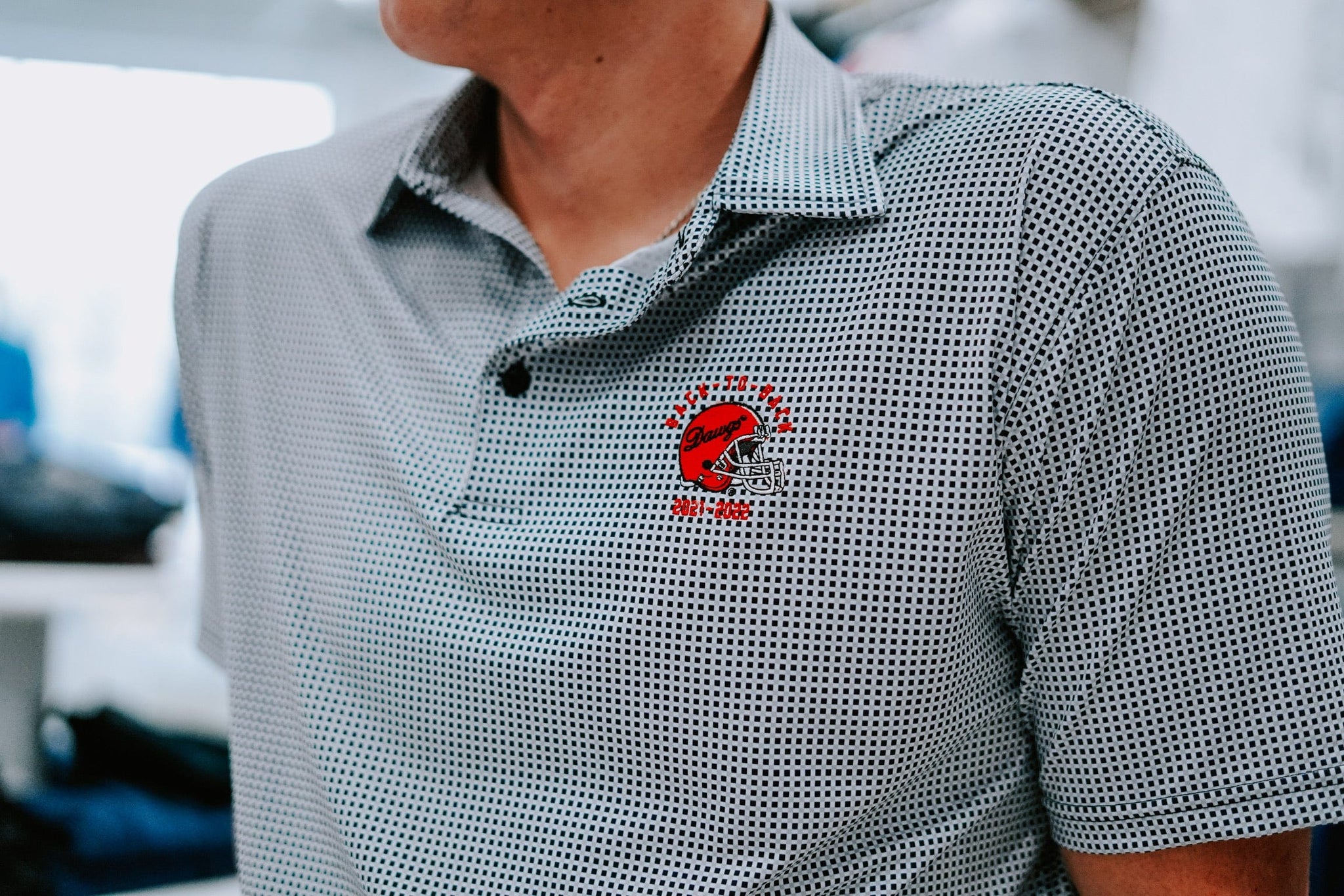 HORN LEGEND Unclassified DAWGS BACK-TO-BACK CHECK POLO