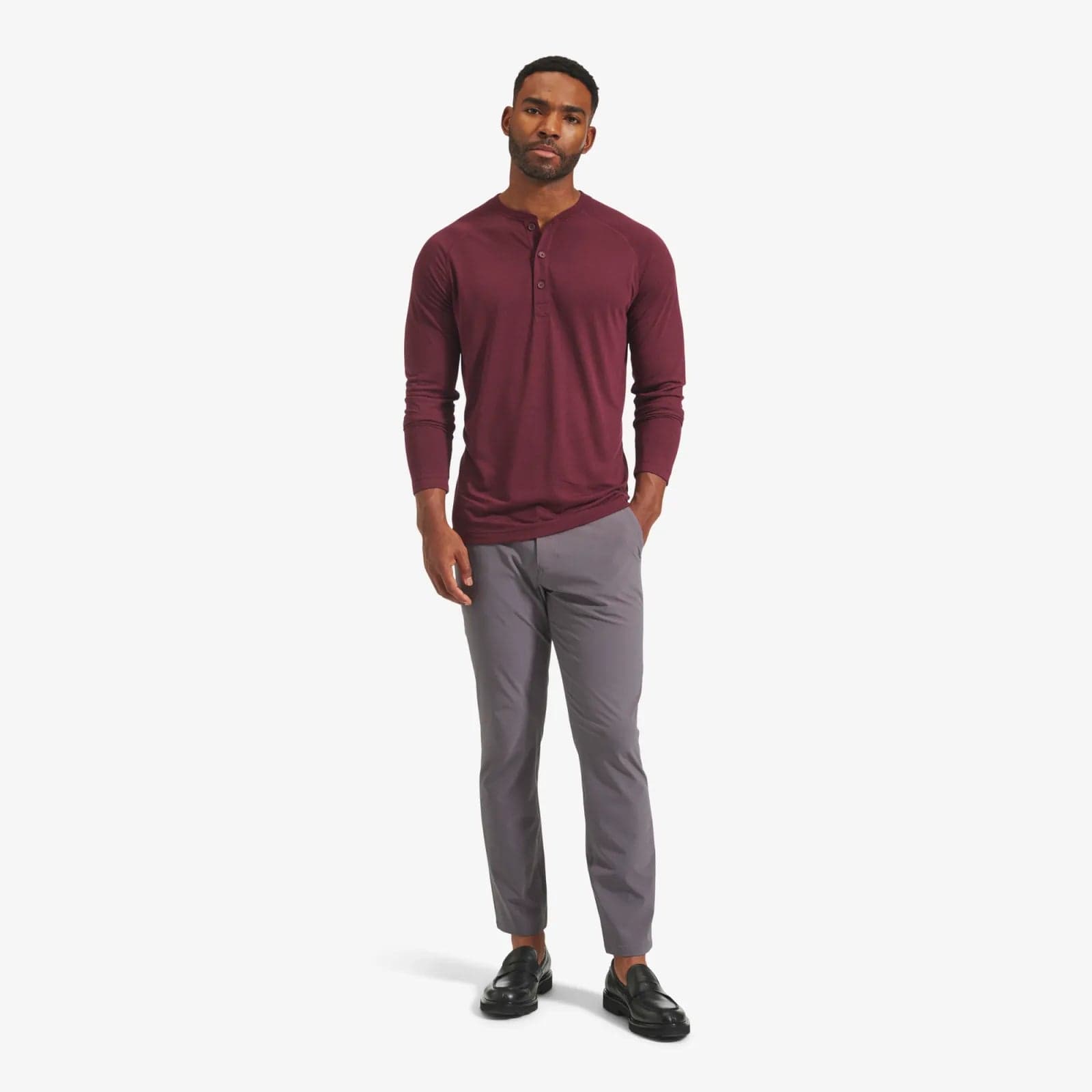 MIZZEN MAIN SHIRTS - LS SPORT EASY KNIT HENLEY