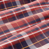 MIZZEN MAIN SHIRTS - LS SPORT LEEWARD LARGE BURGUNDY PLAID