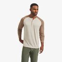 MIZZEN MAIN SHIRTS - LS SPORT STONE HEATHER / S EASY KNIT HENLEY